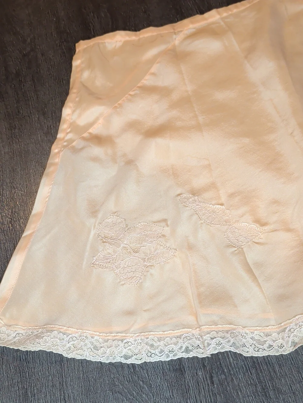 Antique 1920s 30s Tap Pants Peach French Knickers Side Button Art Deco